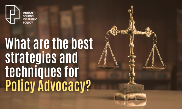 What are the best strategies & techniques for Policy Advocacy