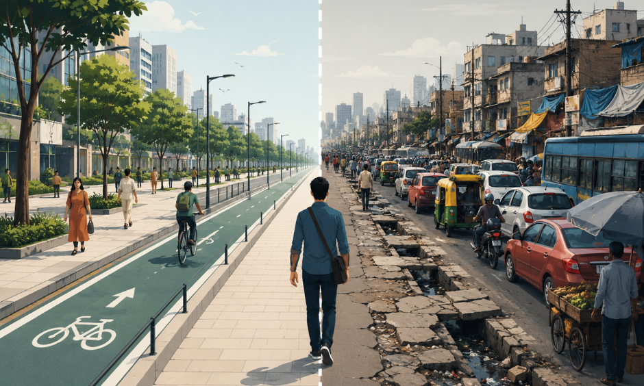 Time to walk and cycle the talk Unsafe roads and broken footpaths are worsening India’s obesity crisis