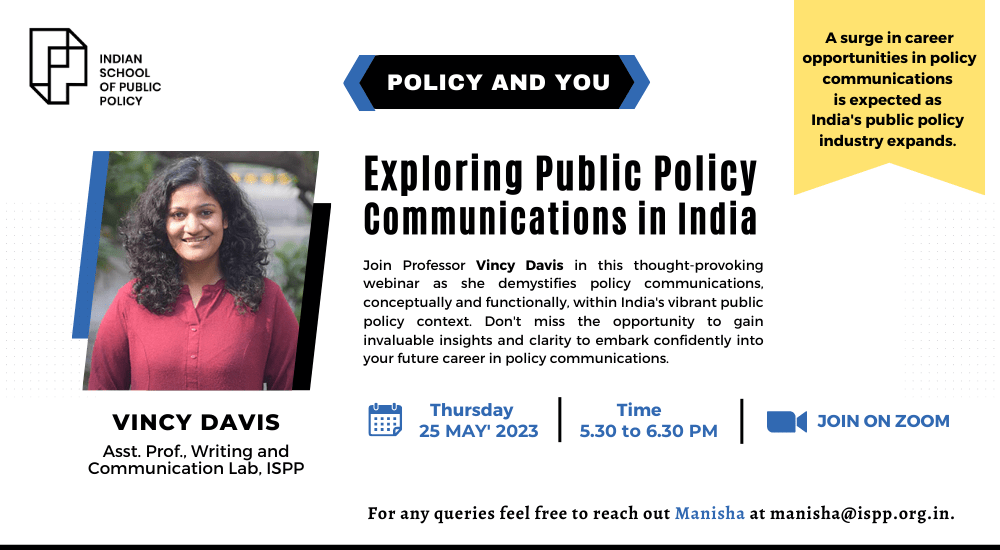 Exploring Public Policy Communications In India