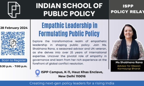 Ms Shobhana Rana Guest Lecture Policy Relay